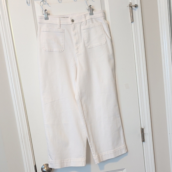 Talbots Denim - Talbot's Flawless High Waist Wide Crop Curvy Jeans Size 8